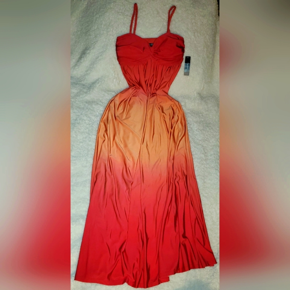 Two-tone Ombre Maxi dress